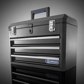 kobalt portable 20.67 in 3 drawer steel lockable tool box|3 drawer tool boxes.